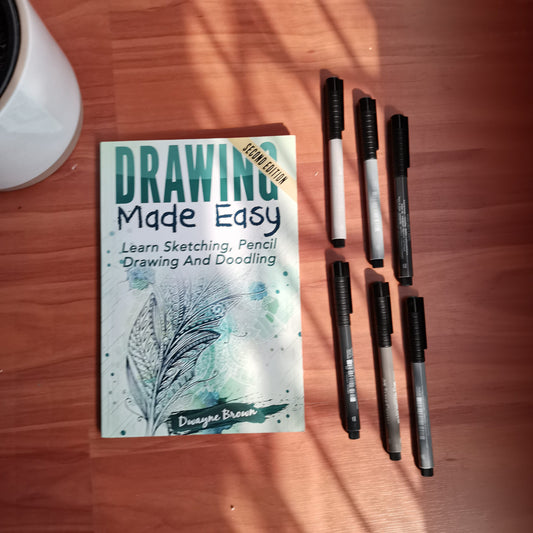 drawing made easy book front أمام كتاب أصبح الرسم سهلاً