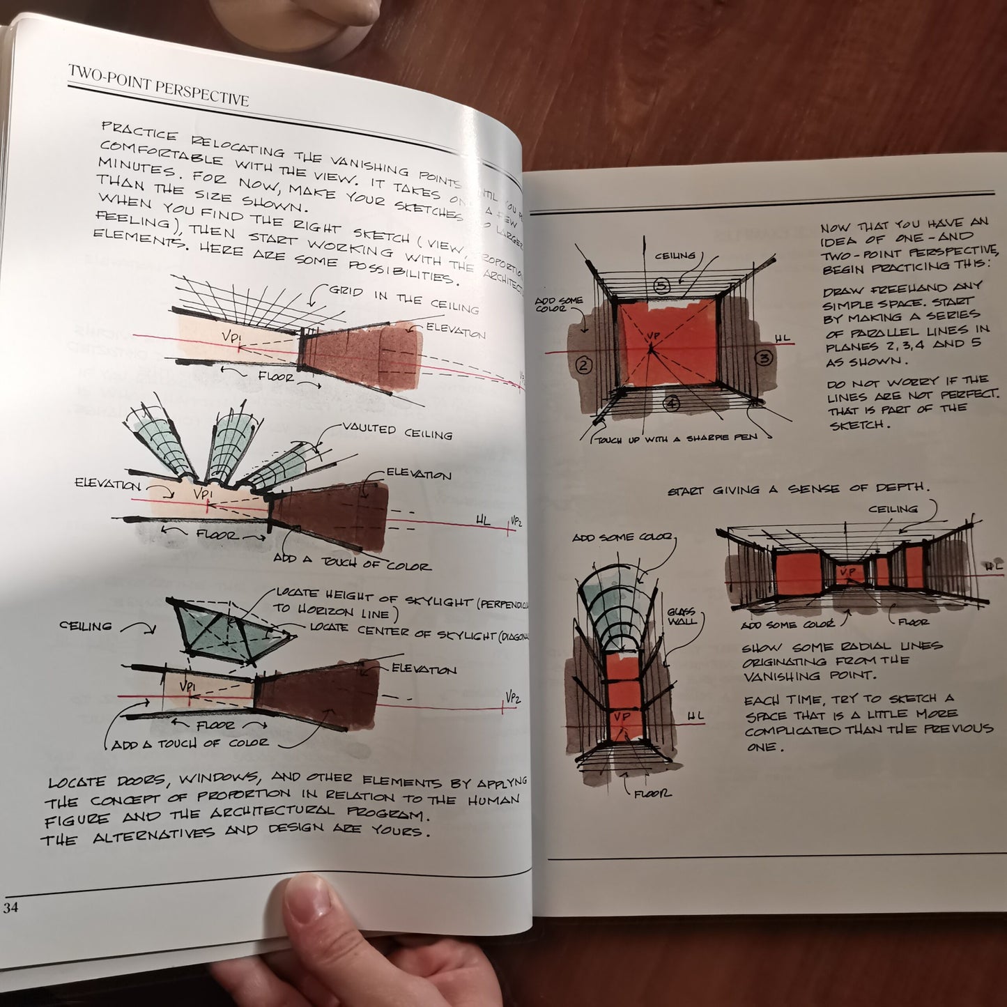 Sketching and Rendering Interior Spaces book Inside داخل كتاب رسم وتصوير المساحات الداخلية