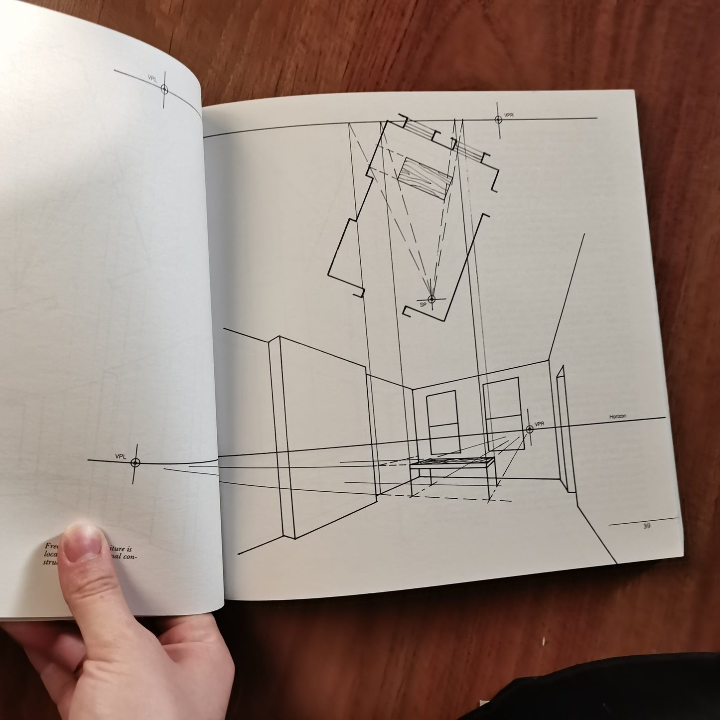 Perspective for Interior Designers book inside داخل كتاب المنظور للمصممين الداخلين