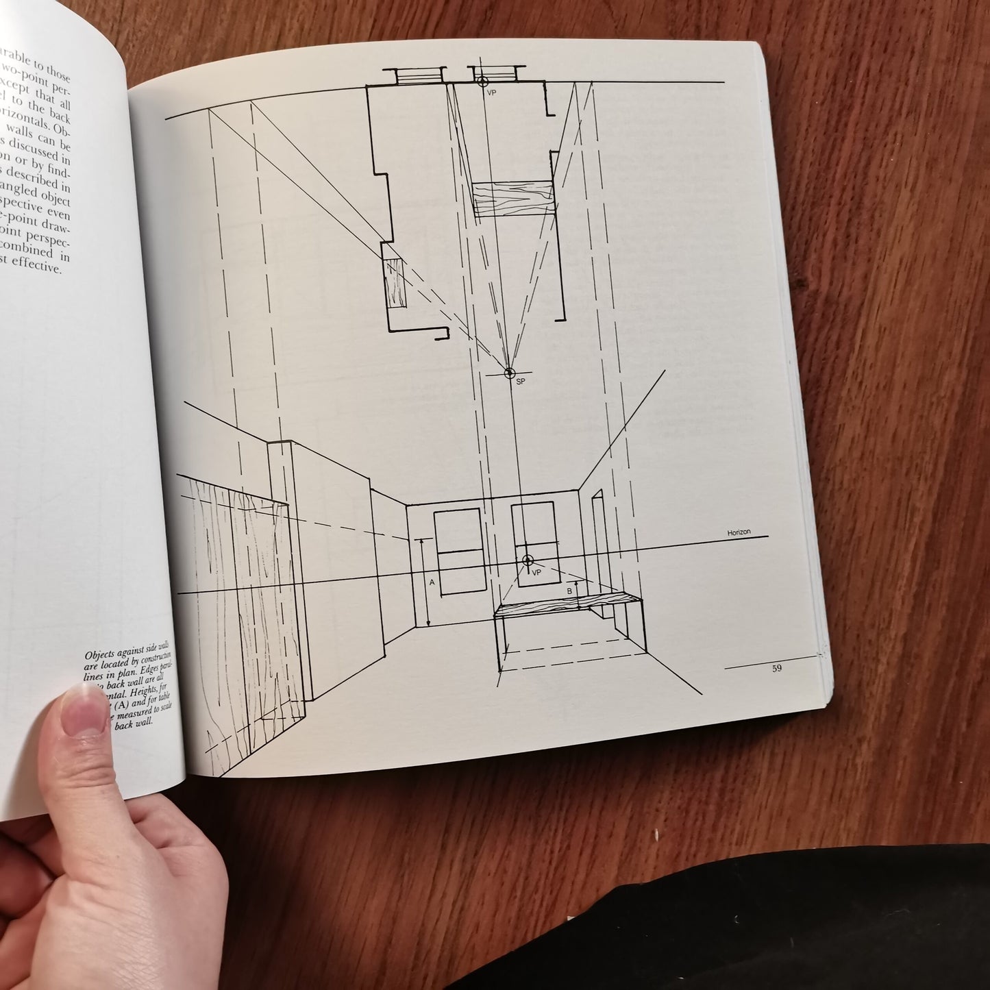 Perspective for Interior Designers book inside داخل كتاب المنظور للمصممين الداخلين